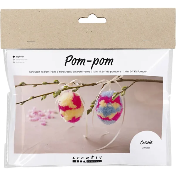 Mini DIY Kit Pompom - Produktbild - Överblick
