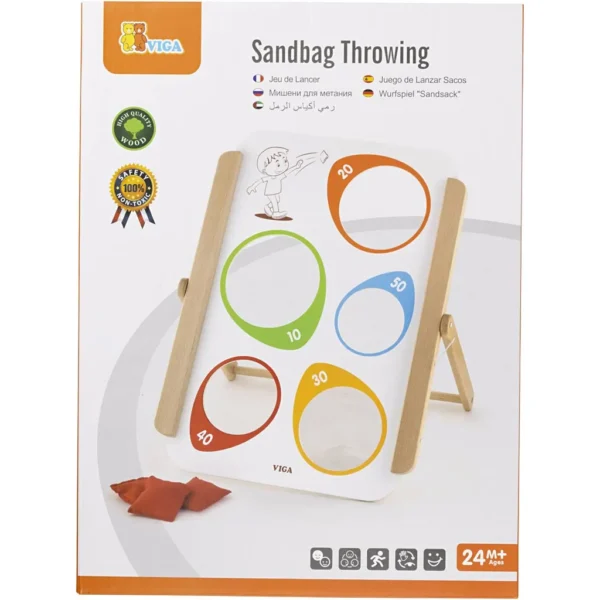 VIGA Ram till ärtpåsekastning i trä - Produktbild - Bild 1