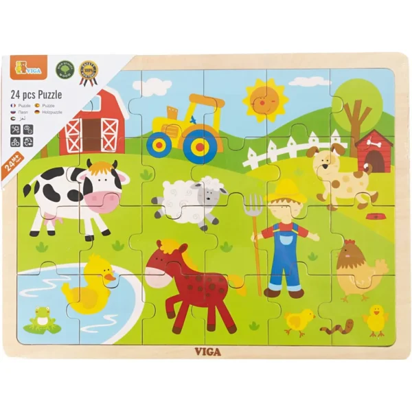 VIGA Träpussel - Produktbild - Bild 1