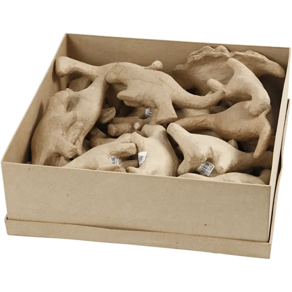 Dinosaurier av papier-maché - Produktbild - Överblick
