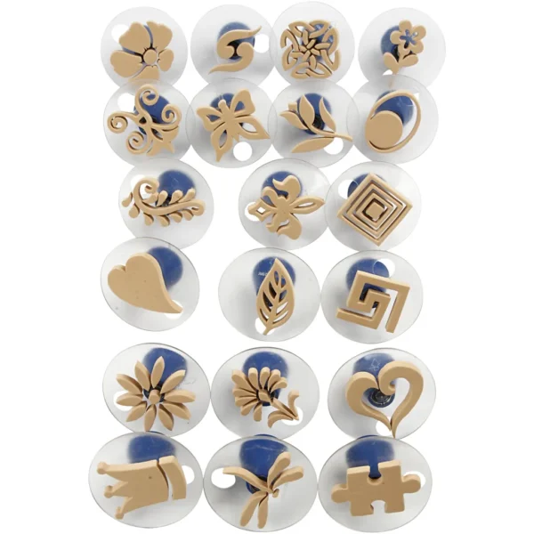 Skumstämplar med handtag - Produktbild - Överblick