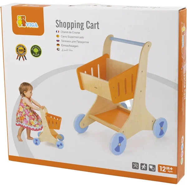 VIGA inköpsvagn i trä - Produktbild - Bild 1