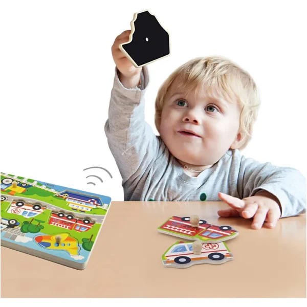 VIGA Träpussel med ljud - Produktbild - Bild 1