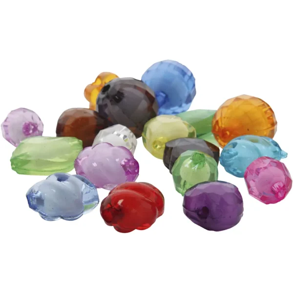 Facettpärlor av akryl - Produktbild - Överblick