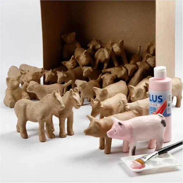 Minidjur av papier-maché - Produktbild - Bild 2