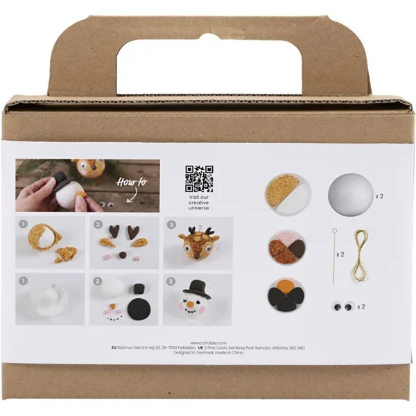 Mini DIY Kit Julgranskulor - Produktbild - Bild 1