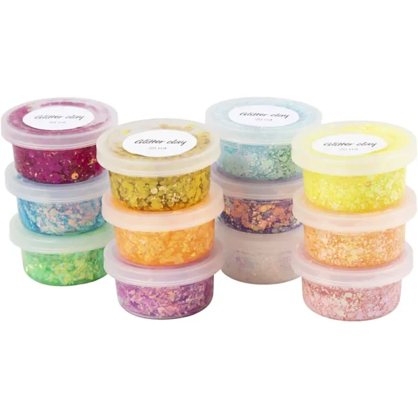 Glitter clay - Produktbild - Överblick