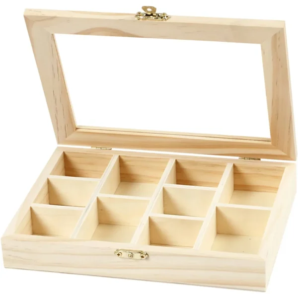 Ask med glaslock - Produktbild - Överblick