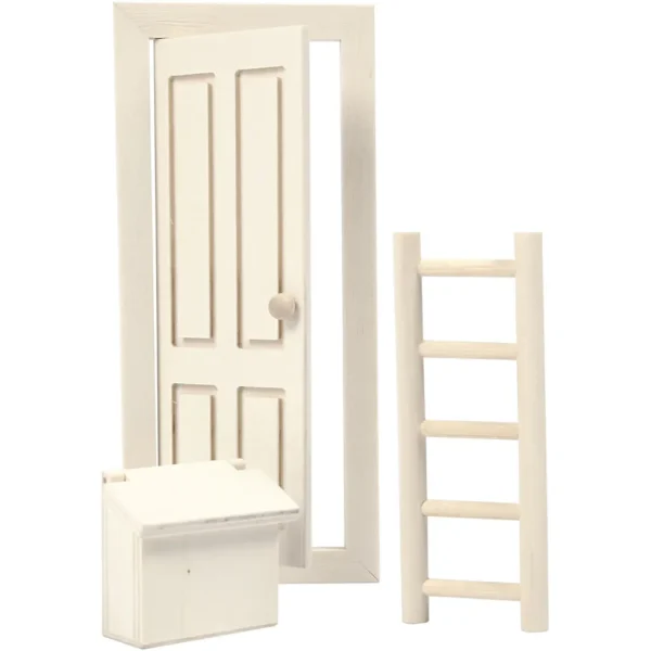 Dörr, brevlåda och stege - Produktbild - Bild 1