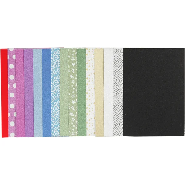 Glitterpapper i block - Produktbild - Bild 1
