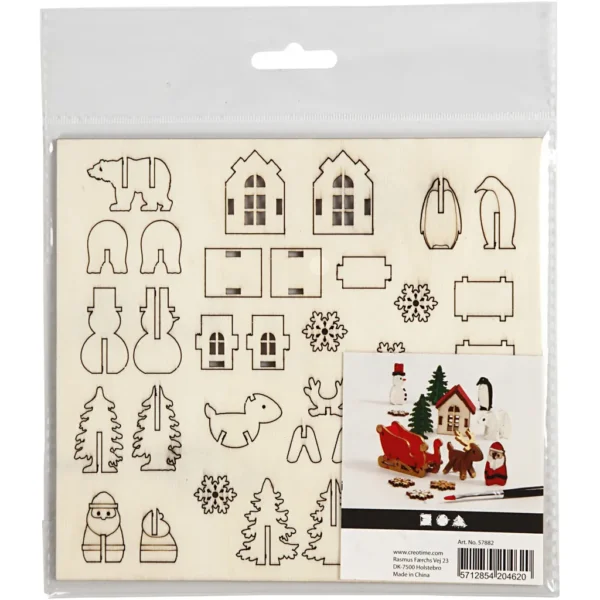 Sätt-ihop-själv träfigurer - Produktbild - Bild 1