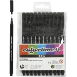 Colortime Fineliner-tuschpennor