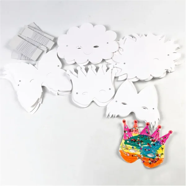 Masker av papp och elastiskt band - Produktbild - Bild 2