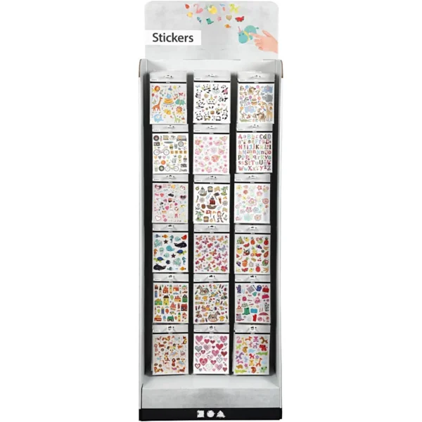Golvdisplay med stickers - Produktbild - Överblick