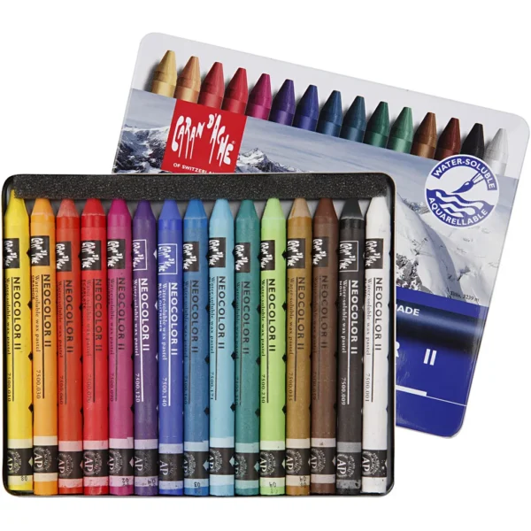 Neocolor II akvarellkritor - Produktbild - Överblick