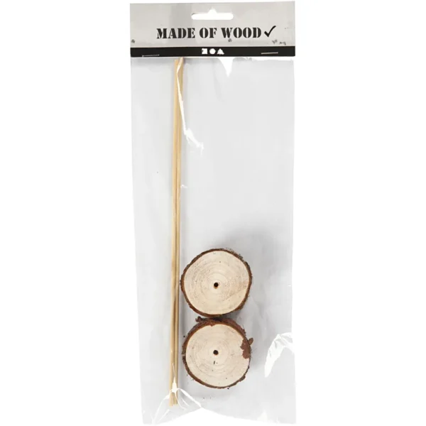 Träfötter med tillhörande pinne - Produktbild - Bild 1