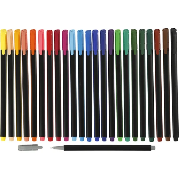 Colortime Fineliner-tuschpennor - Produktbild - Överblick