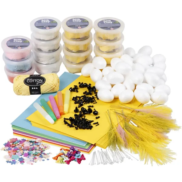 Klasset till kycklingar med Silk Clay - Produktbild - Överblick