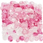 Harmoni Facetterade Plastpärlor, Mixade