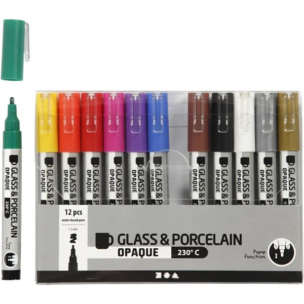 Glas- och porslinstusch - Produktbild - Överblick