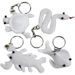 Textilfigurer med nyckelring - Produktbild - Överblick