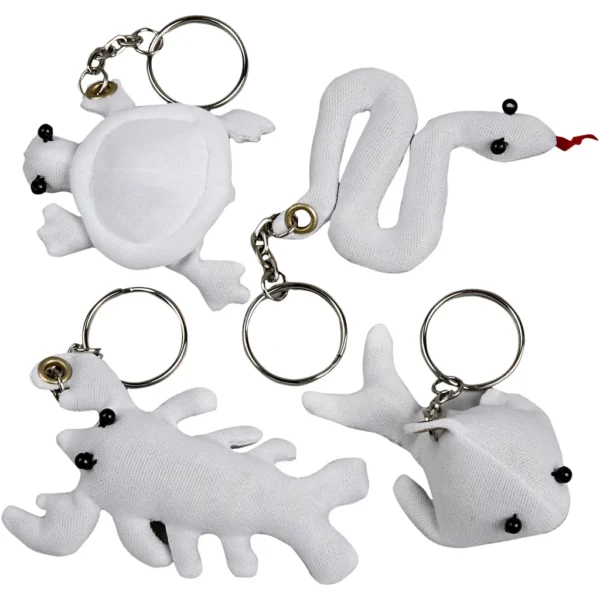 Textilfigurer med nyckelring - Produktbild - Överblick