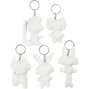 Textilfigurer med nyckelring - Produktbild - Överblick