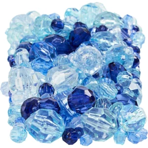 Harmoni Facetterade Plastpärlor, Mixade - Produktbild - Överblick