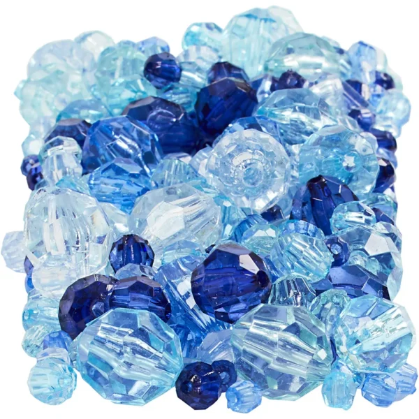 Harmoni Facetterade Plastpärlor, Mixade - Produktbild - Överblick