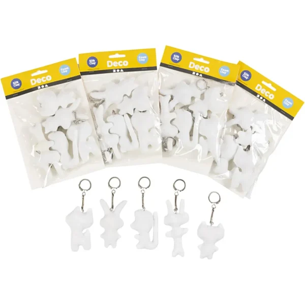 Textilfigurer med nyckelring - Produktbild - Överblick