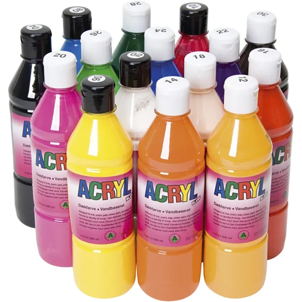 Akrylfärg - Produktbild - Överblick