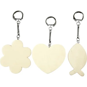 Nyckelring med träskylt - Produktbild - Överblick