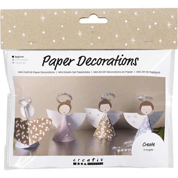 Mini DIY Kit Pappersdekoration - Produktbild - Överblick